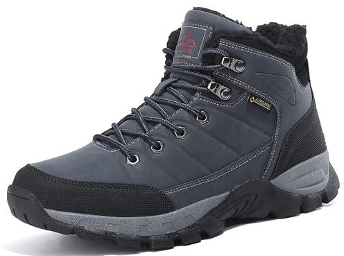 ARRIGO BELLO Chaussure Homme Hiver Bottes Homme Bottine Chaud Fourrées Neige Extérieur De Marche Randonnée Boots Taille 41-46