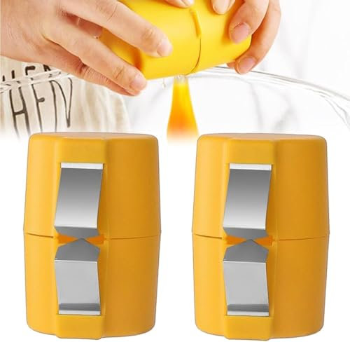 Upgrade Egg Shell Opener, 2025 New Multifunctional Egg Cracker Tool for Raw Eggs, Handheld Eggs Breaker and Separator for Cooking Camping Kitchen Gadgets (2PCS#Yellow)