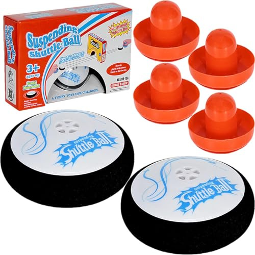 Rondelles De Hockey sur Air - 2 Ensembles De Hockey Flottants Électriques avec 4 Poussoirs De Hockey sur Air Rouges | Poussoirs De Jeu De Hockey sur Table Pneumatique | Air Hock Pucks Jeu De Société