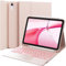 CHESONA Hülle mit Tastatur für iPad 10 Generation/11 Generation A16 2025, 7 Farben Beleuchtung, Multi Touch Trackpad, 2 Bluetooth Kanäle für Neu iPad 10. Gen 2022/2025 11, Hellrosa