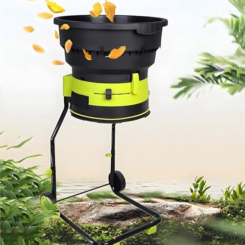 TozMvi 8000 RPM Bladeless Shredder for Leaves and Branches,Garden Shredders and Chippers,2500w Electric Leaf Mulcher,Wood Chippers,with 60m Power Cable