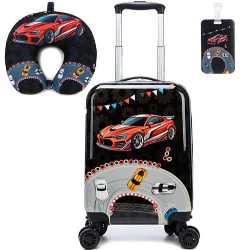 HTgroce Maleta Infantil Niños, Maletas Cabina De Viaje con Almohadas de Viaje pequeña