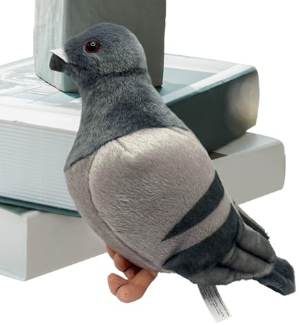 Genérico Pigeón De Peluche | Almohadillas Decorativas De Muñeca - Juguete de Pájaro para | para Compañía Consuelo Regalos Navidad Cumpleaños Dormitorio Coche Sofá Niños Niñas