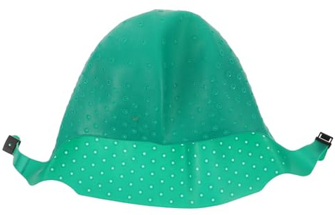 Beaupretty Gorro para Mechas de Silicona Verde Ajustable y Resistente para Tintes y Reflejos con Tapas Extraíbles para Selección Precisa de Mechones Adecuado para Peluquería y Uso en Casa
