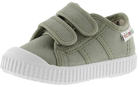 victoria Zapatillas Unisex 1915 Lona & Tiras Adherentes & Refuerzo Puntera 136606 para Niños Aloe 18