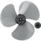 Yeahdor Universal Lüfterflügel Kunststoff Lüfterblätter 5 Blätter Blätter Ersatzteile für Deckenventilator/Tisch Fans Zubehör Transparent/Elfenbein Grau 12 Inch