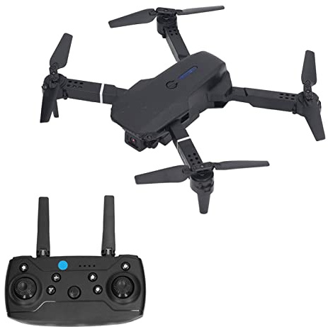 E88 Hopfällbara Drönare med 4K HD FPV Dual Camera, Mini Drone RC Quadcopter Support APP Control, Trajectory Flight, Altitude Hold, 3D Flip, Present för Barn Vuxen Nybörjare