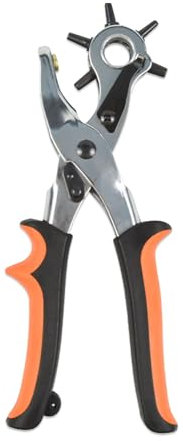 Agujereador de Cinturones, Perforadora de Cuero, Alicates Sacabocado Agujero, Sacabocados Cuero, Durable y Ahorra Mano de Obra, Fácil de Sostener, para Piel, Correas, Tarjetas, Goma