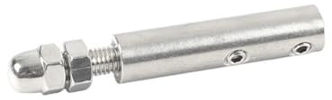 CaFfen Drehseilklemmen 10 Stück Handschraubenklemme Drahtseil 6 mm Gewindebolzen Spannung Endbeschlag mit Sechskant Madenschraube Bolzen Schnalle for Treppendeckpfosten DrahtseilhüLsen