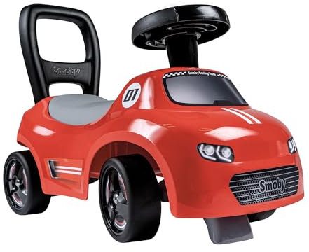 Smoby Mein erstes Auto – Rutscherfahrzeug für Kleinkinder – sicher und wendig – Rückenstütze und Staufach – ideal für Kinder ab 10 Monaten
