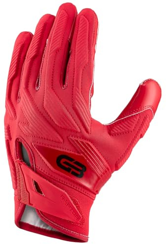 Grip Boost Raptor 2.0 Gepolsterte Herren Fußballhandschuhe mit Boost Plus Grip-Technologie (Rot, XX-Large)