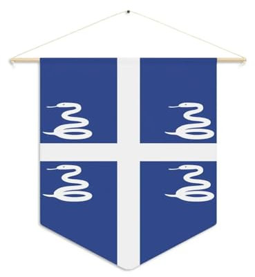 Fanion Drapeau de Martinique en Polyester 30x45cm