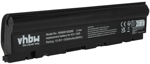 vhbw batteria sostituisce Asus A31-1025, A32-1025 per notebook (5200mAh, 10,8V, Li-Ion)