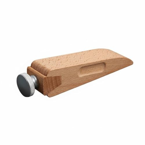 kowaku Wooden Sanding Block Leather Edge Smoothing Tool Sanding Holder Sanding Clamp Sanding Sheet Grip With Beech Wood Base And Adjustable Screw Clamp, Wedge