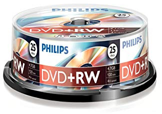 Philips 1x25 DVD+RW 4,7GB 4X SP