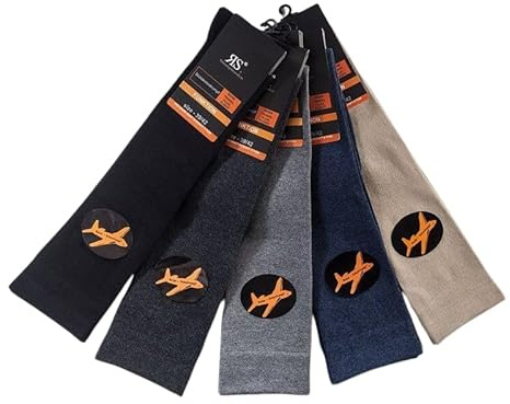 by Riese 2 Paar Reisestrümpfe Stützstrümpfe Kompressionsstrümpfe Kompressionssocken (jeans, 43/46)