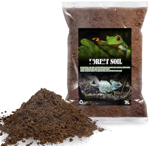 BNOSDM Reptile Soil Substrate,Natural Terrarium Bedding,Snake Bedding,Fluffy Reptile Tank Substrate for Tortoise Hermit Crab Tarantulas Lizards