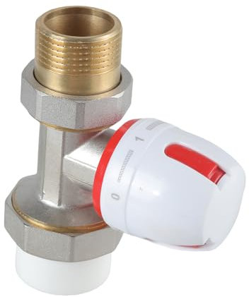 La testa termostatica completa le valvole angolari del radiatore del termostato manuale delle valvole di riscaldamento delle protezioni dell'installazione semplice