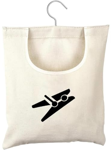 DILUSILK Borsa per mollette da bucato con borsa riutilizzabile lavabile e cestino per mollette per stendibiancheria, per interni ed esterni