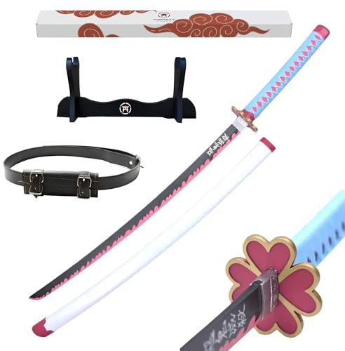Hashiman Katana Demon Slayer - japansk manga replika träsvärd + svärdhållare + bälte