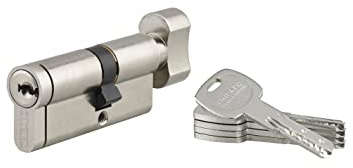 THIRARD - Transit 2 Schließzylinder mit Knauf, 30Bx40 mm, Nickel, Anti-Ziehen, Anti-Bohren, Anti-Picking, 4 Schlüssel