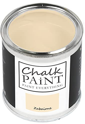 Chalk Paint Everything® Zabaione (Custard Yellow) – 750 ml Water-Based Chalk Paint for Shabby Chic Furniture, Décor, and Upcycling Projects – Non-Toxic, Easy to Apply