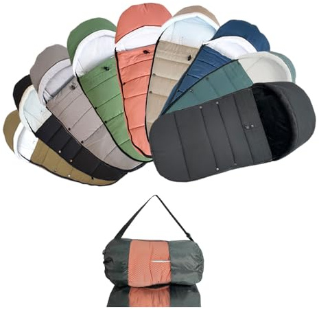 Brogtorl Chancelière Universelle pour Poussette - Compatible avec Babyzen YOYO/YOYO2, Stokke YOYO3 et Bugaboo, Tissu Anti-Vent et Isolant, Nettoyage Facile (Noir)