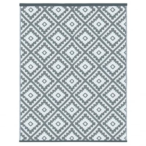 IDMarket - Outdoor Teppich Bahamas Grau 270 x 370 cm