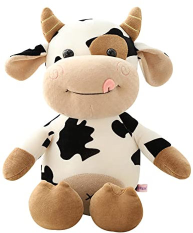 EXQUILEG Kühe Plüschtier Kuscheltiere, Plüschtier Spielzeug Plüsch Kühe Stofftier Kinder Spielzeug Geschenk (30cm)