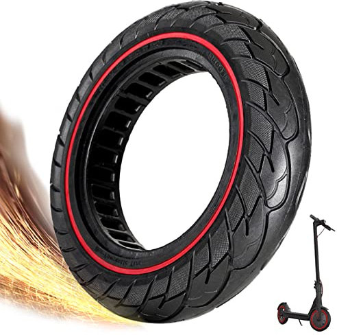 10 Zol Scooter Reifen 10x2.125, Scooter Vollgummireifen 50/75-6.1, Roller Gummireifen, Roller Reifen für Xiaomi Pro 2 M365 Pro 1S 3 Lite, Elektroroller Ersatzreifen, Elektroroller Gummi Wheel