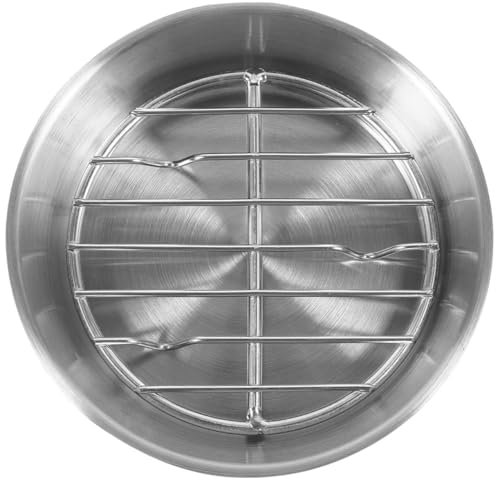 DECHOUS Thickened High-Temperature Resistant Round BBQ Baking Pan 16cm Stainless Steel Nonstick Baking Sheet with Oil Drip Tray for Home Kitchen Roasting