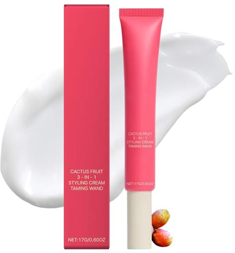 Crema de peinado 3 en 1 para cabello, crema alisadora para cabello brillante, crema no grasa para definir los rizos, enriquecida