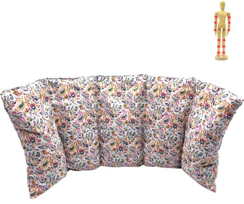 Coussin chauffant DREAMS 2025 (XL), coussin noyaux cerises, bouillotte noyau de cerise, coussin chauffant micro onde, poche froid et chaleur, 50x20cm, 800gr