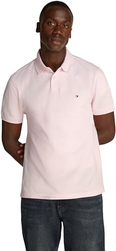 Tommy Hilfiger Herren Poloshirt Kurzarm 1985 Regular Fit, Rosa (Light Pink), L