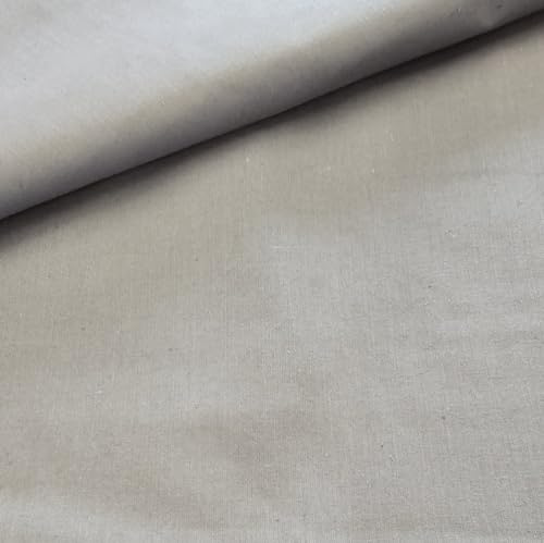 100 % bomull, enfärgad, bomullstyg, barntyg, metervara, hantverk, sömnad, tyg (kvartsgrå, 200 x 160 cm (8,99/m))