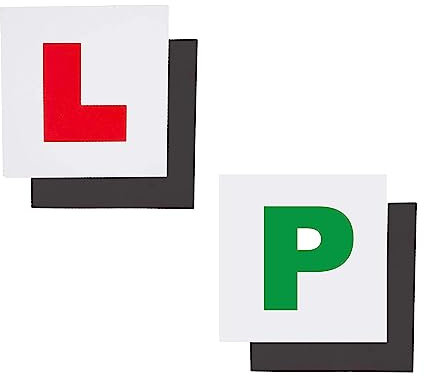 Grendle 4 pack Driver Learner and Pass Plate Magnetic Easy To Use 2x L & 2x P plates