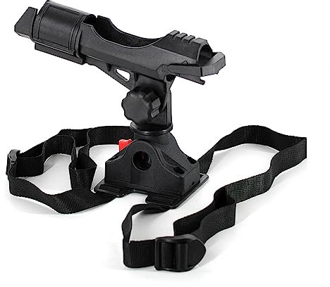 byhsports Angeln Boot Rutenhalter mit Halterung - 360 Grad einstellbar für Angelruten - Ideal für Angelboote und Kajaks