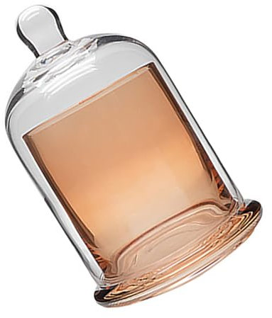 Alipis Chandelier en Verre Coupe-Vent Verre avec Couvercle Bougeoirs Cheminée Décor Clair Bougeoir Gâteau Affichage Table À Manger Centres De Table Vases Fleur Vase Citron Cloche