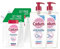 CADUM - Lot de 4 gels douche, 2 Hypoallergénique 750ml + 2 éco recharges Hypoallergénique sans sulfate 500ml