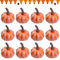 Atuoxing 12pcs Halloween Mini Deko Kürbis, Künstliche Kürbisse, Herbst Schaumstoff Deko Kürbis, Geeignet Halloween Hausparty Dekorationen