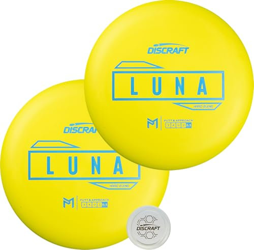 Discraft Hard Luna 2er Pack | Passende gelbe Putter - Verschiedene Folien - 173-174g