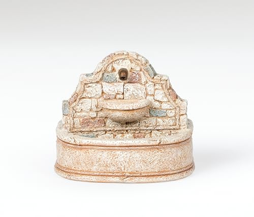 Fontanini by Roman, 6.75 H Wall Fountain, with Water Pump, Nativity Village Accessories