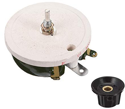 sourcing map 200W 10R Ohm Drahtloses Kreamik Potentiometer variabel Rheostat Widerstand Knopf