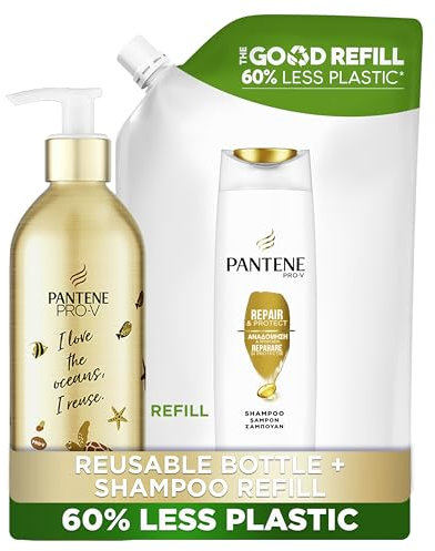 Pantene Nourish and Volume Vegan Shampoo, All, 2 Piece Set