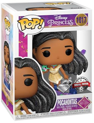 Funko Pop! Disney: Ultimate Princess - Pocahontas - Diamant-Glitzer - Disney Princesses - Disney Prinzessinnen - Vinyl-Sammelfigur - Geschenkidee - Offizielle Handelswaren - Movies Fans