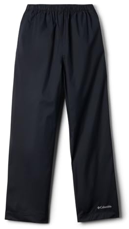 Columbia Youth Unisex Trail Adventure 2 Pant, Waterproof Rain Trousers, Black, XL