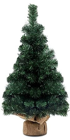 Ekakashop Künstlicher Weihnachtsbaum, 50CM Kleiner Weihnachtsbaum Mini Kunstweihnachtsbaum Kleine Tannenbäume Weihnachtsdeko Tisch-Weihnachtsbaum für Haus Büro Tischdeko