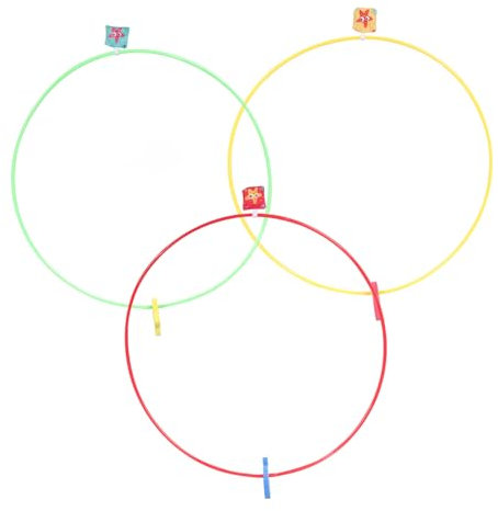 Generico 3 Pz Cerchio di Allenamento Galleggiante Anelli di Immersione per Piscina Giochi da Piscina per 4 agli 8 Anni Giocattolo da Piscina Giocattoli da Piscina Plastica