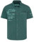 Camp David Herren Leichtes Kurzarmhemd mit Artworks und Brusttasche Evergreen, 4XL