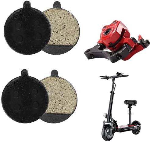 Jeu De 4 Plaquette De Frein Trottinette Electrique, Plaquette De Frein Velo Semi Métal, Disque De Frein - Pièces De Rechange De Frein À Disque en Métal Et Résine Semi-Métallique